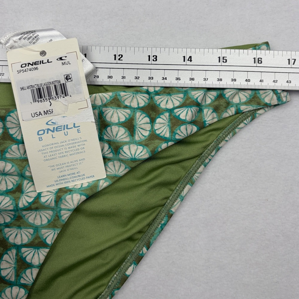 ONeill Womens Green Abstract Shell Burleigh Wrap Bikini Set XL DD-Cup - Picture 9 of 10